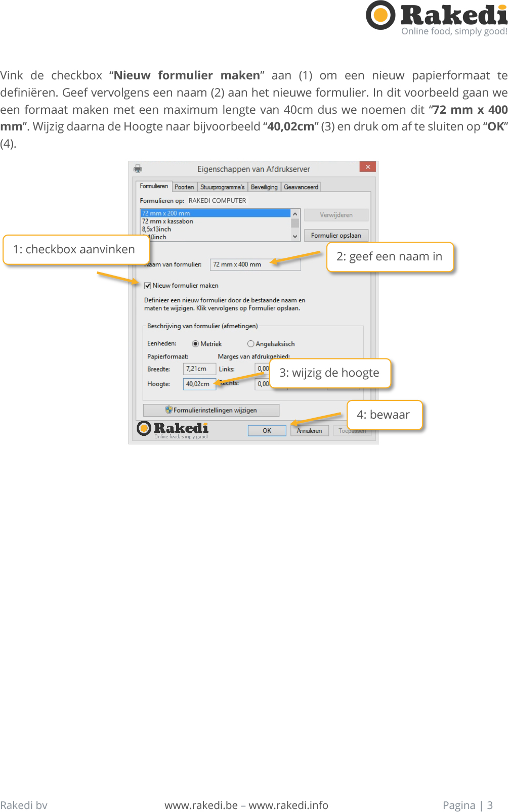 Papierformaat wijzigen