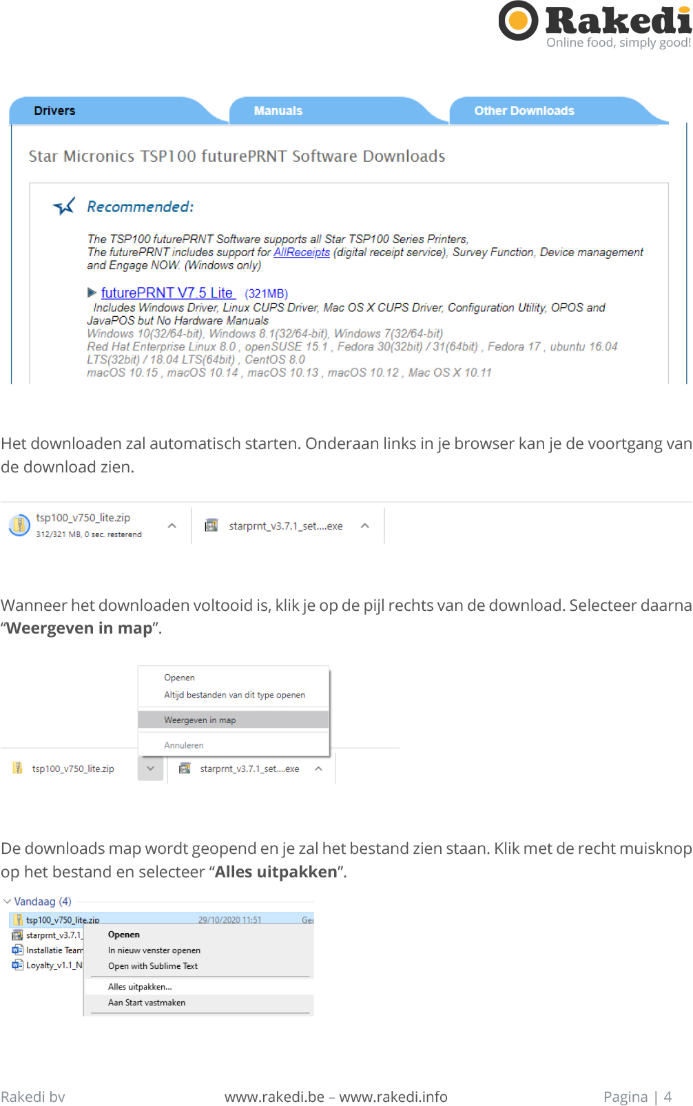 Installatie Star TSP 100