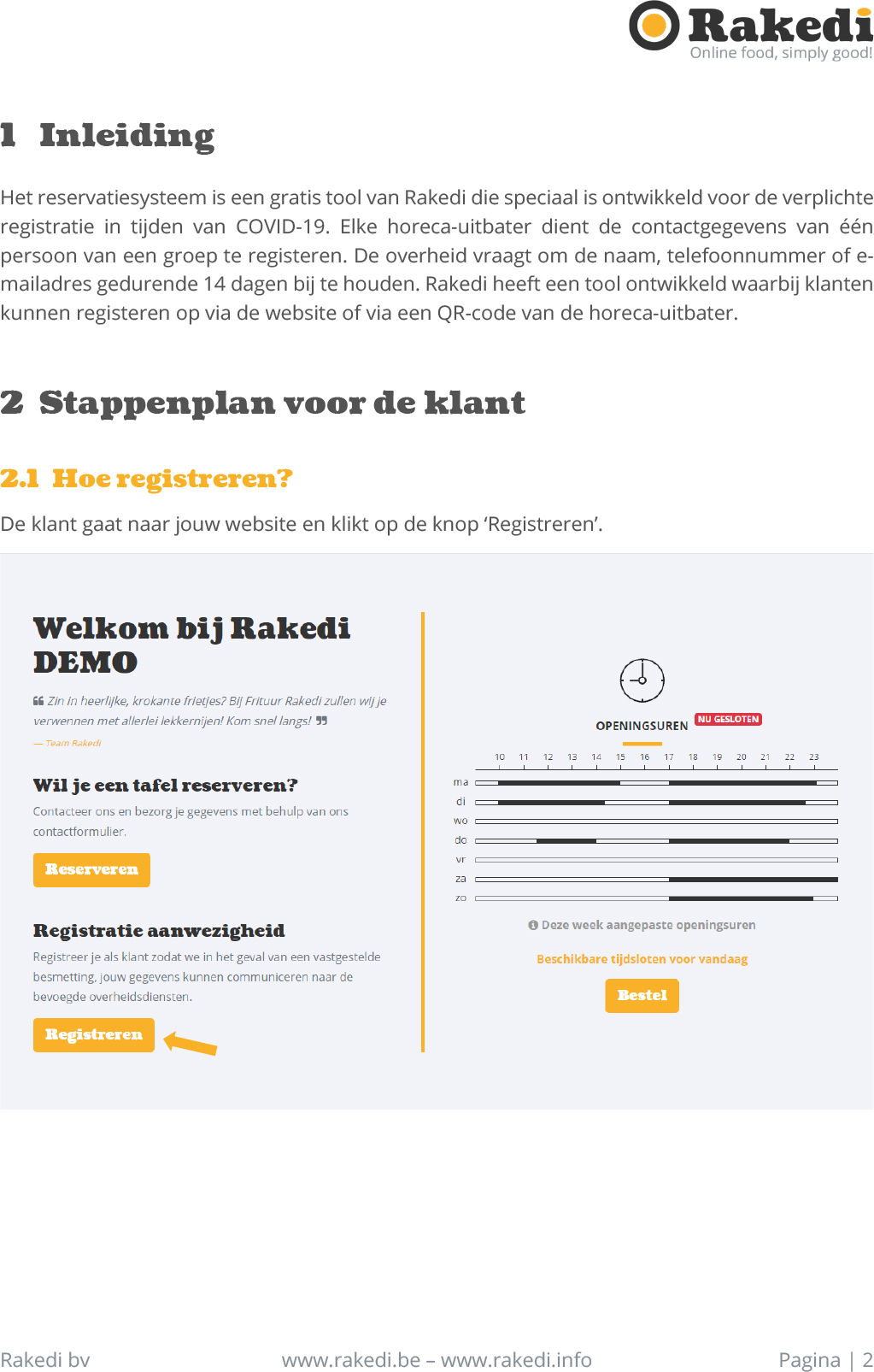 Registratie klanten