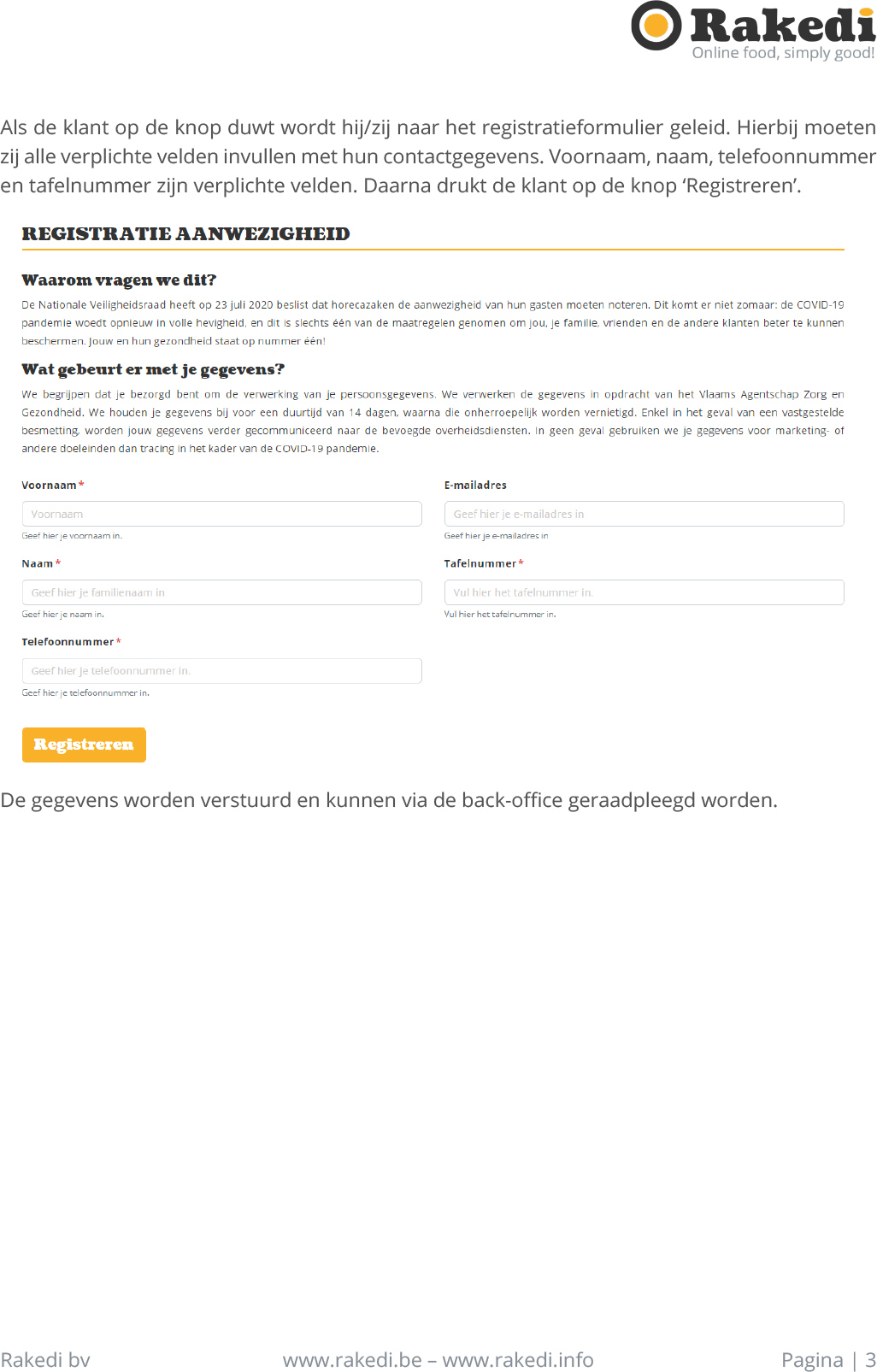 Registratie klanten