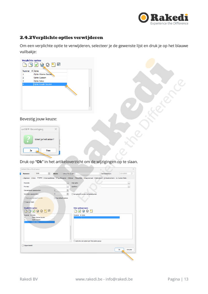 Artikelen beheren in RakediPOS