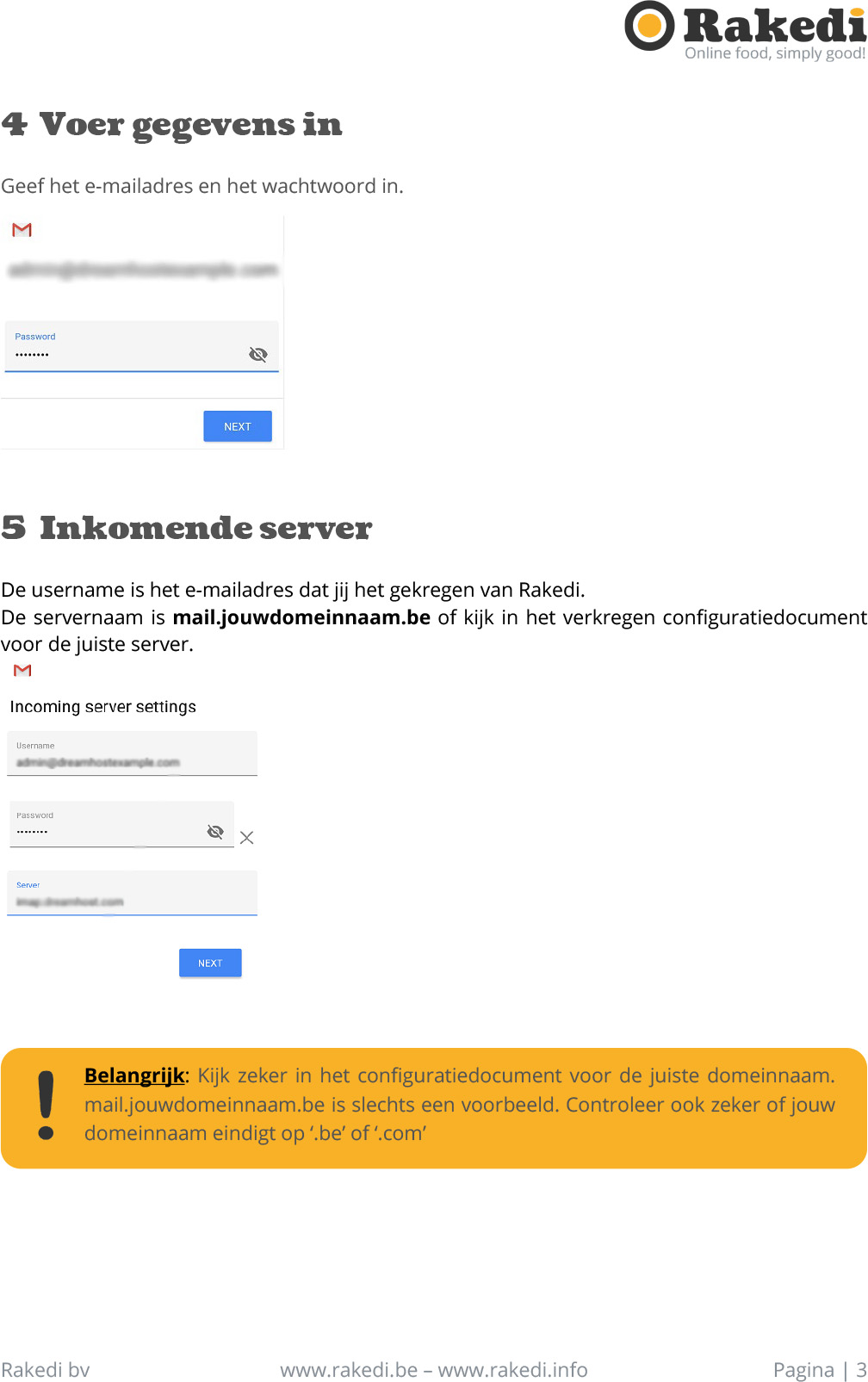 E-mail instellen op Android