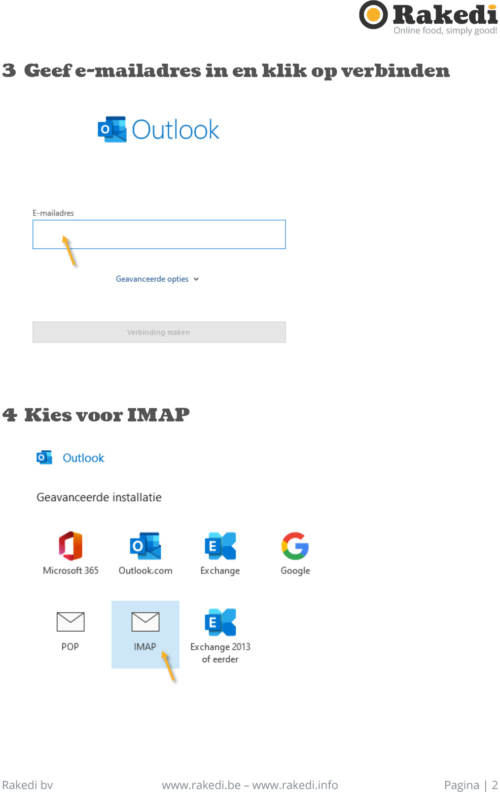 E-mail instellen in Microsoft Outlook