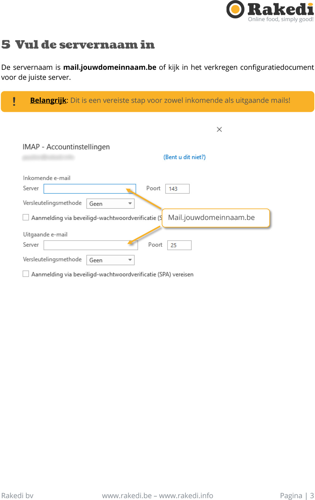 E-mail instellen in Microsoft Outlook